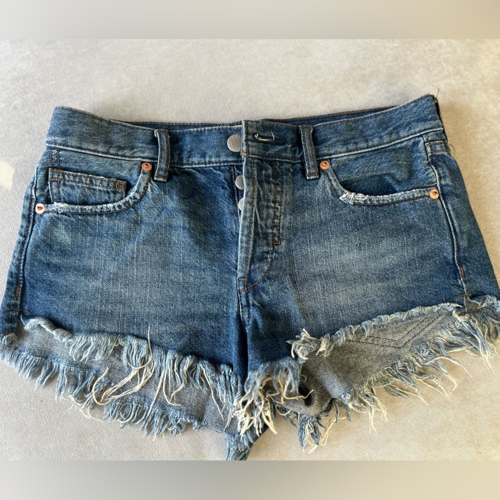 Free People Jean Shorts